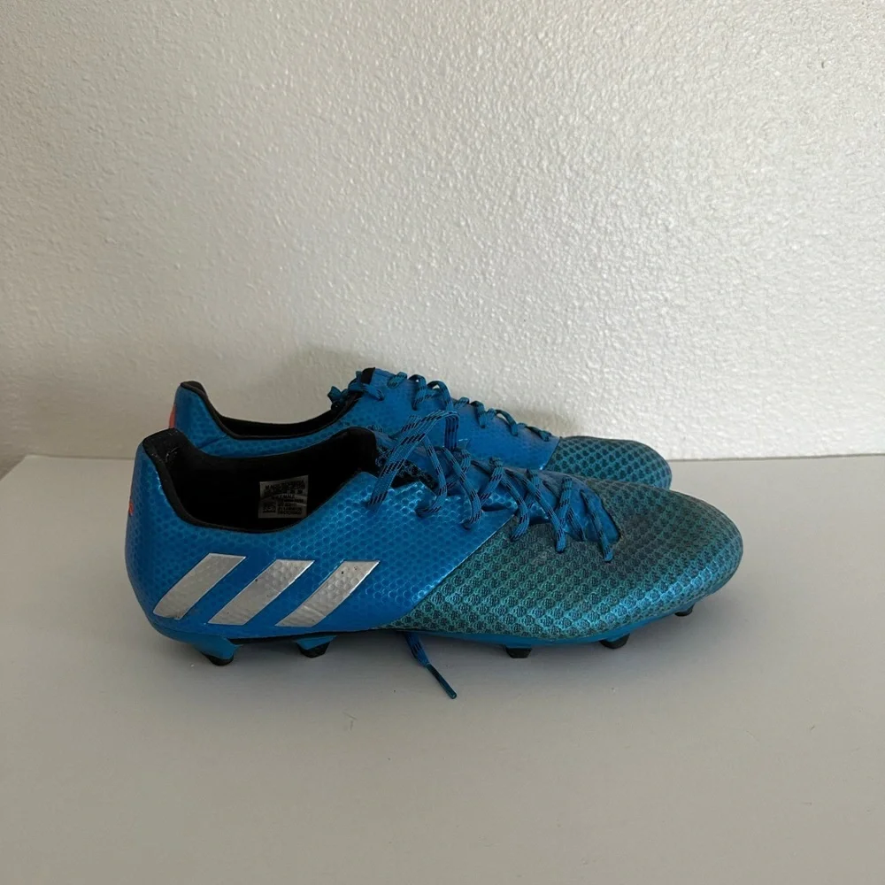 adidas‎ Messi 16.2 FG/AG Shock Blue/Matte Silver/Core Black Size 11.5